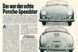 Test Titel Autobild 38/1986 Porsche 356