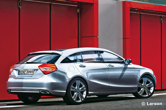 Mercedes CLC Shooting Brake Illustration