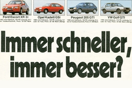 Test Titel Autobild 38/1986 VW Golf GTI