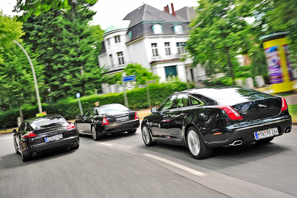 Porsche Panamera Maserati Quattroporte Jaguar XJ