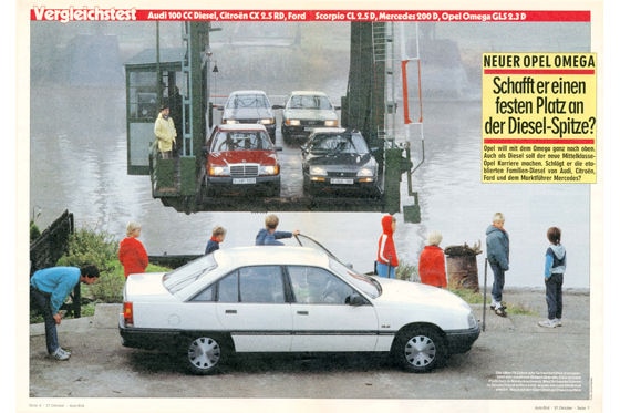 Vergleichstest Opel Omega