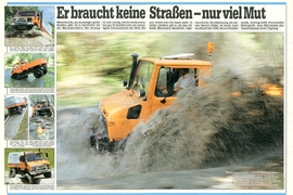 Test Titel Autobild 38/1986 Mercedes Unimog