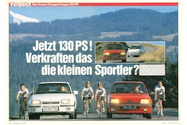 Opel Kadett GSI gegen Peugeot 205