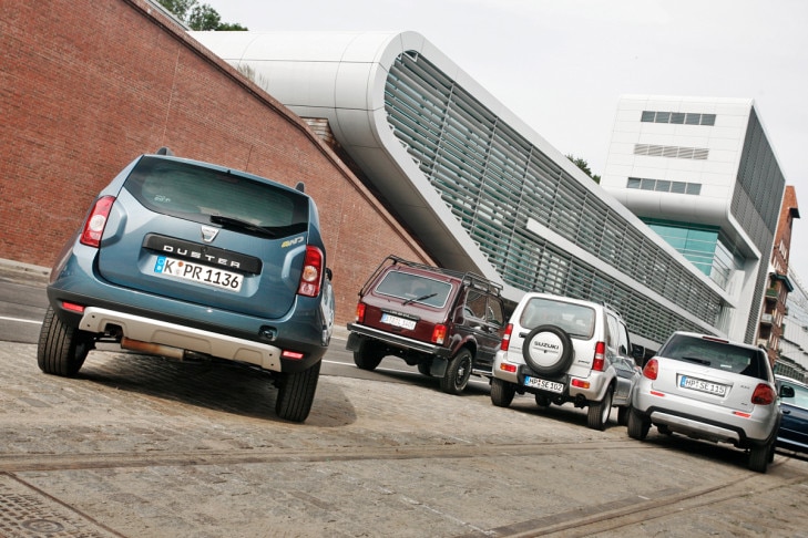 Lada Niva 1.7i Suzuki Jimny 1.3 Suzuki SX4 1.6 4x4 Dacia Duster 1.6 4x4