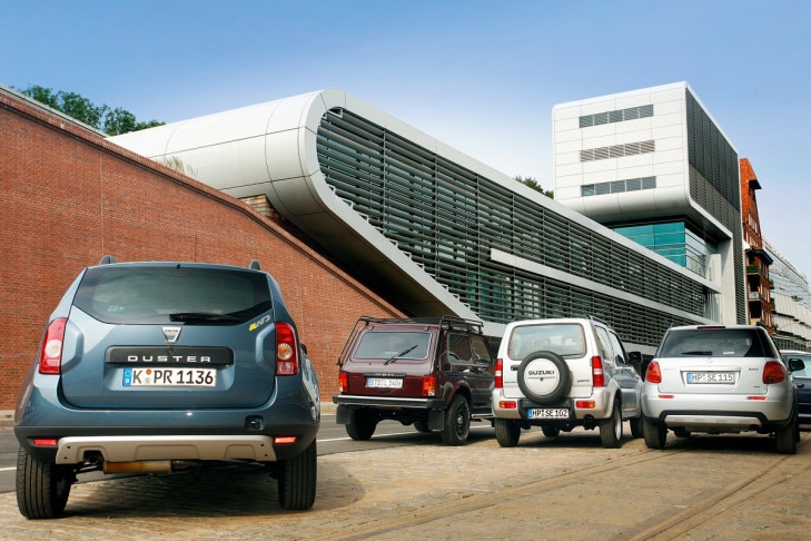 Lada Niva 1.7i Suzuki Jimny 1.3 Suzuki SX4 1.6 4x4 Dacia Duster 1.6 4x4