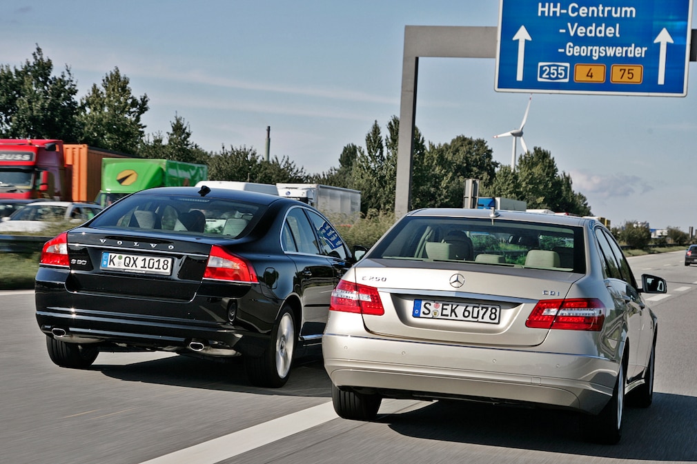 Mercedes E-Klasse Volvo S80