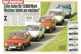 VW Polo Renault 5 Citroën Visa Lancia Y10 Peugeot 205
