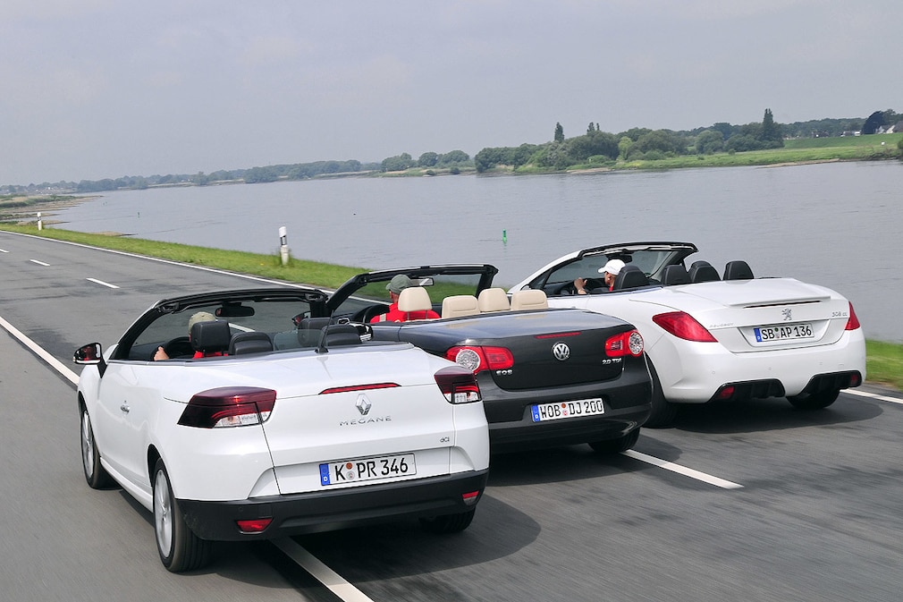 VW Eos Peugeot 308 CC Renault Mégane CC