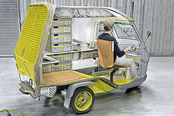 Piaggio APE 50: Camper-Konzept Bufalino - AUTO BILD