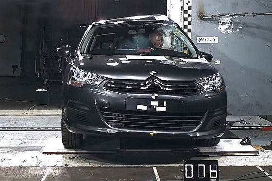 Citroën C4 im EuroNCAP Crashtest