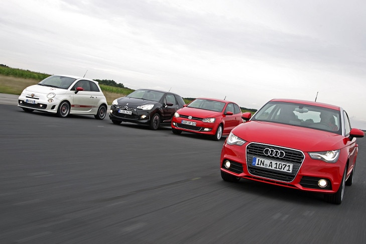 Audi A1 Citroën DS3 Fiat 500 VW Polo