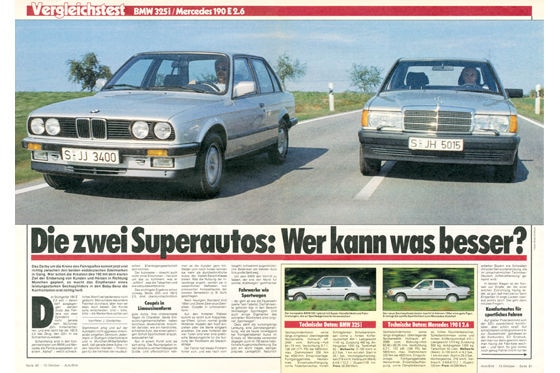 BMW 325i MB 190 E 2.6