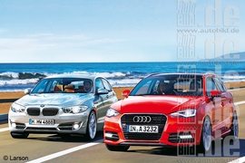 BMW 1er Audi A3 Illustration