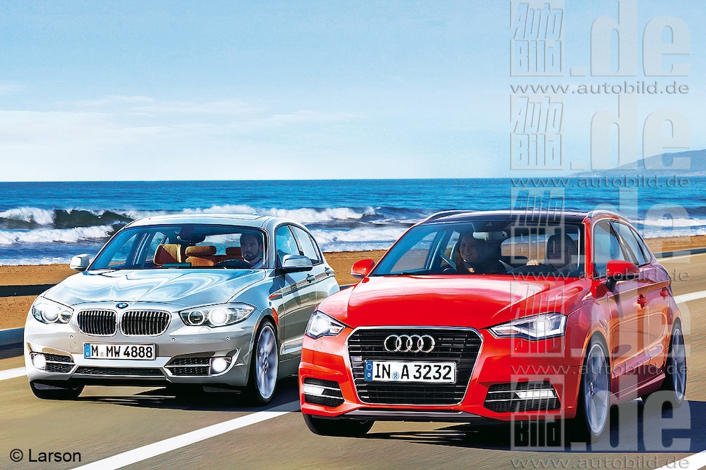 BMW 1er Audi A3 Illustration