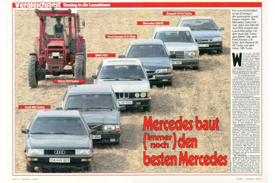 Vergleichstest Luxusklasse