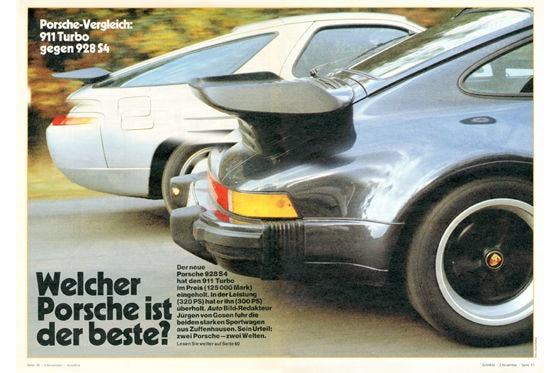 Porsche 911 Turbo gegen 928 S4