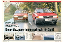 Audi 80 Mazda 626 GLX 2.0i