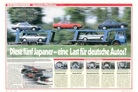 Honda, Mitsubishi, Nissan, Mazda, Toyota