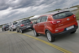 Ford Kuga Kia Sportage Toyota RAV4 VW Tiguan