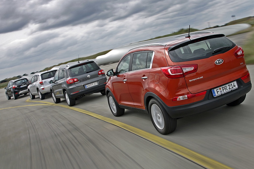 Ford Kuga Kia Sportage Toyota RAV4 VW Tiguan
