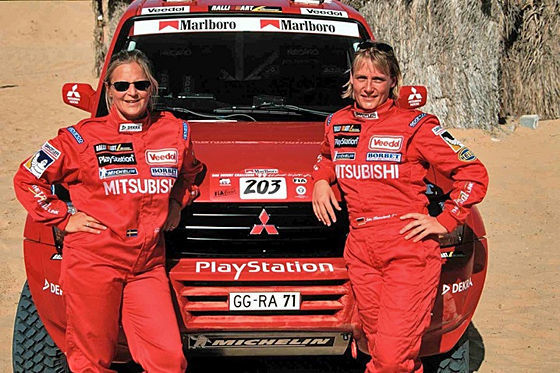 Jutta Kleinschmidt und Tina Thörner