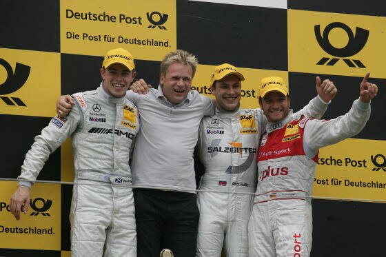 Die erste Podiumsplatzierung mit P3 holte Scheider in Zandvoort hinter Gary Paffett und Paul di Resta.
