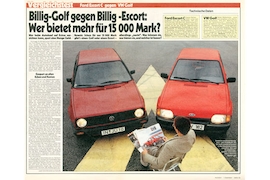 Ford Escort C VW Golf