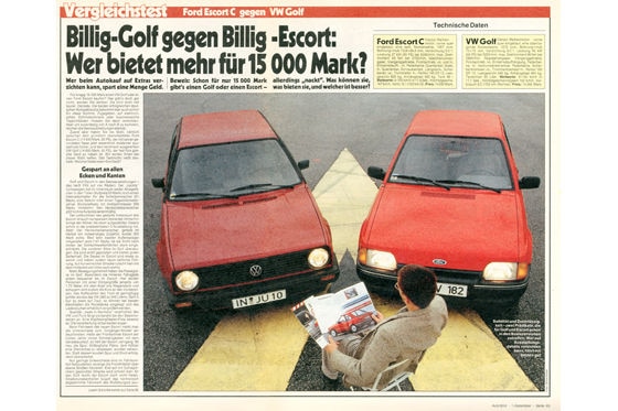 Ford Escort C VW Golf