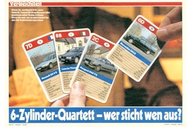 Vier 6-Zylinder im Vergleichstest