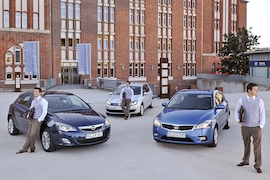 Kia C'eed Opel Astra VW Golf