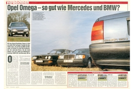 Opel Omega, BMW 520i, Mercedes 200