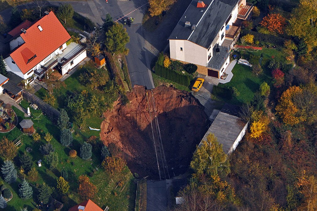 Erdrutsch in thüringischem Wohngebiet