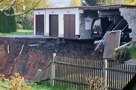 Erdrutsch in thüringischem Wohngebiet