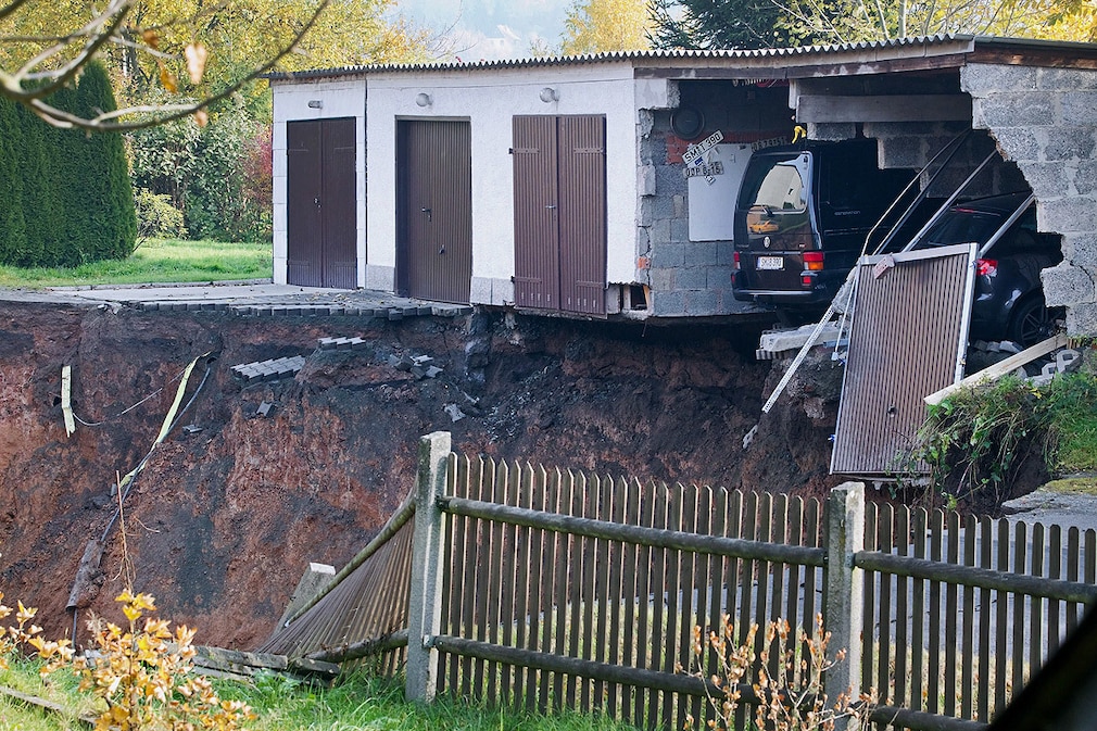 Erdrutsch in thüringischem Wohngebiet