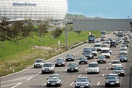 Stau auf der Autobahn