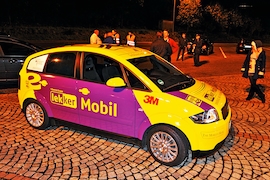 E-Auto auf Rekordfahrt