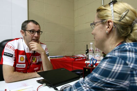 Stefano Domenicali im Gespräch mit Bianca Garloff