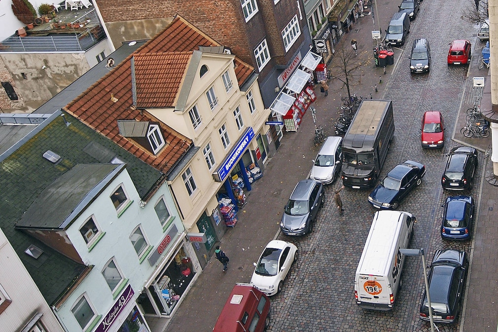 Zweite-Reihe Parken in Hamburg