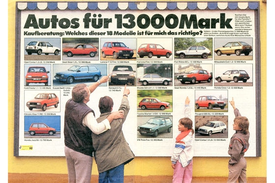 Autos für 13.000 Mark