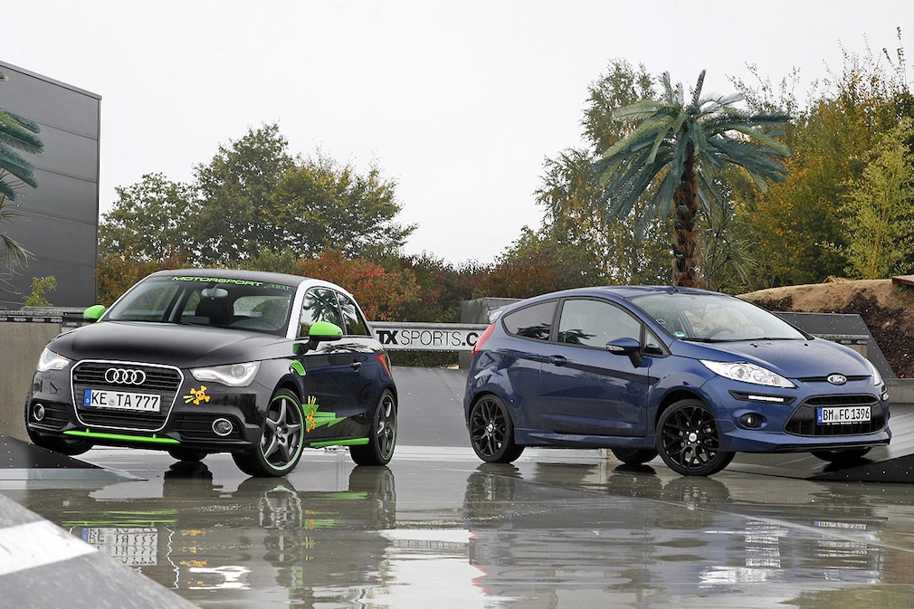 Getunter Audi AS1 1.4 TSI von Abt getunter Ford Fiesta GT 1.6 TI-VCT von MS Design
