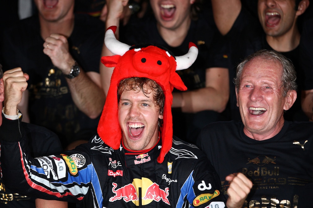 Sebastian Vettel und Helmut Marko