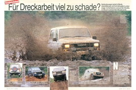 Fünf Geländewagen im Vergleich