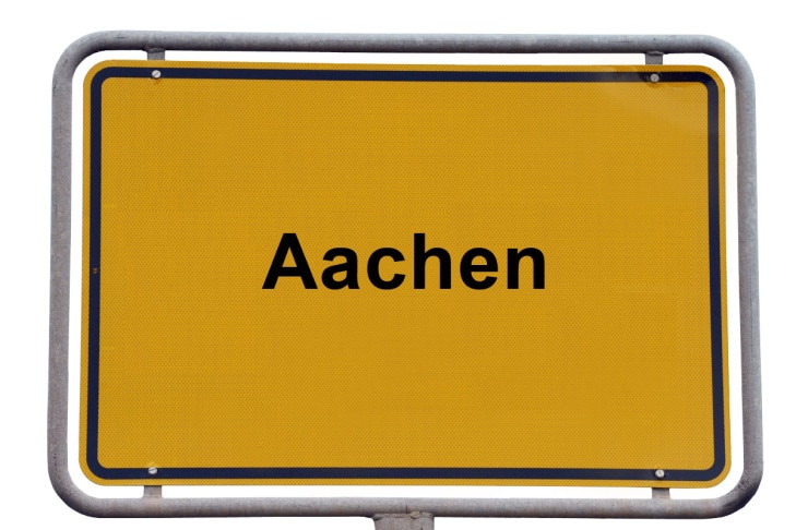 Ortsschild Aachen