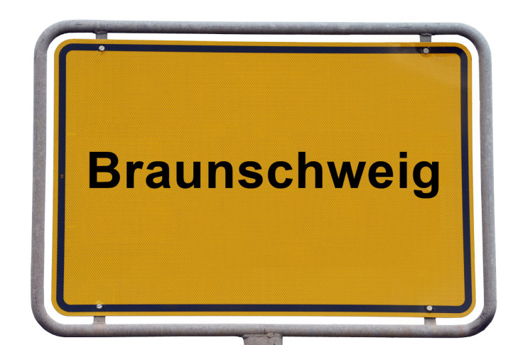 Ortsschild Braunschweig