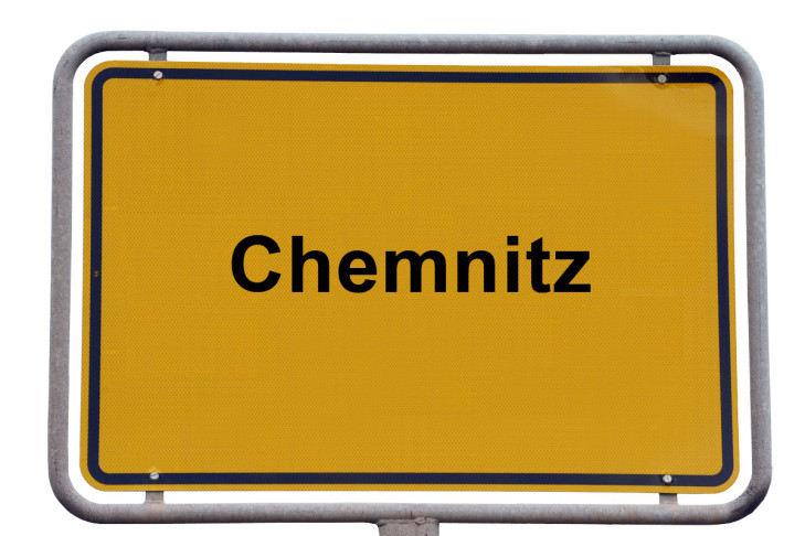 Ortsschild Chemnitz