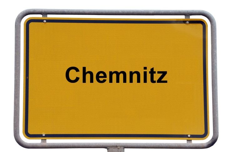 Ortsschild Chemnitz