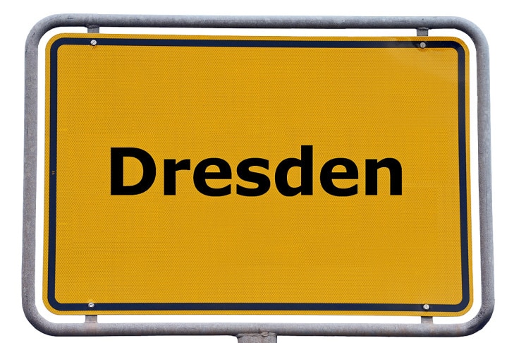 Ortsschild Dresden