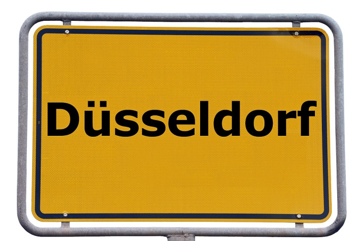 Ortsschild Düsseldorf