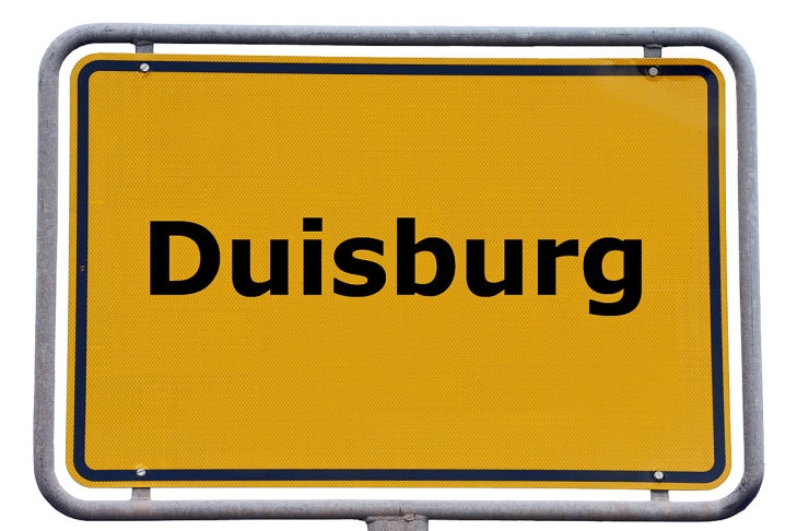 Ortsschild Duisburg