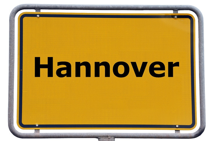 Ortsschild Hannover